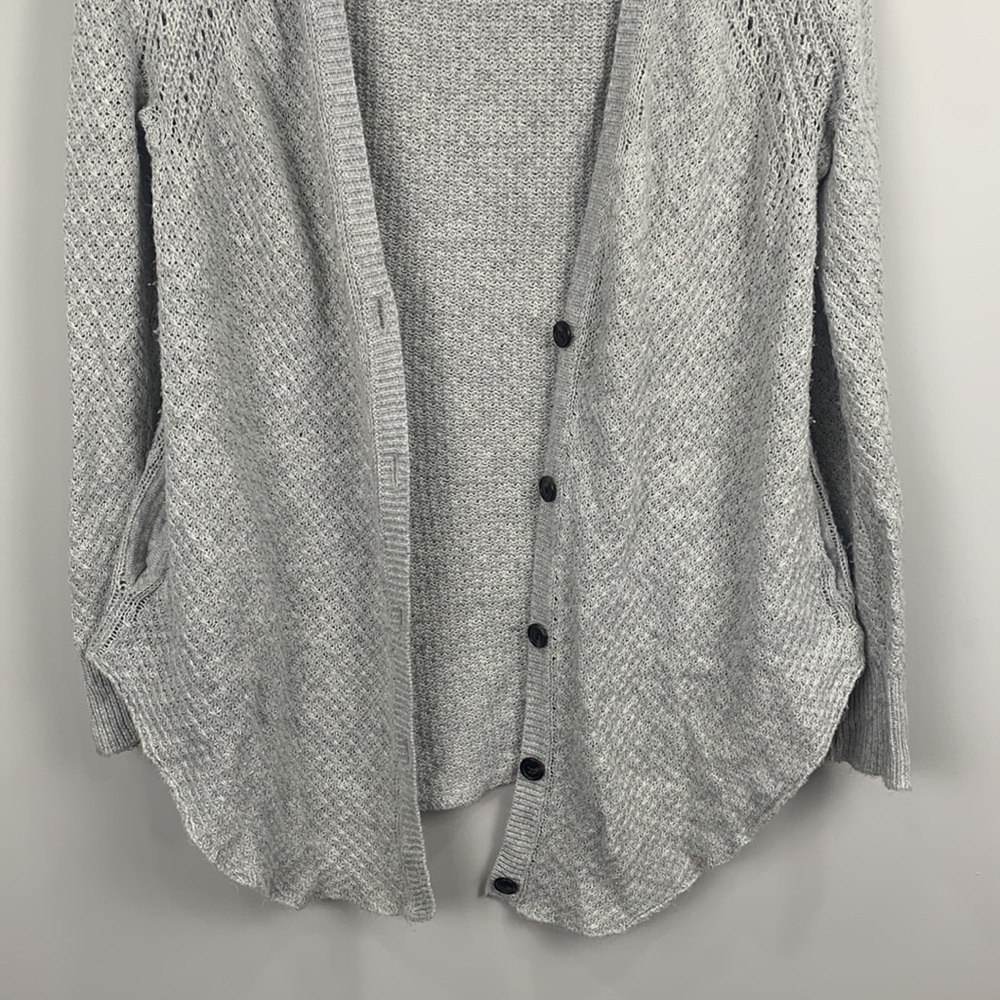 American Eagle Button Down Gray Sweater Cardigan … - image 3